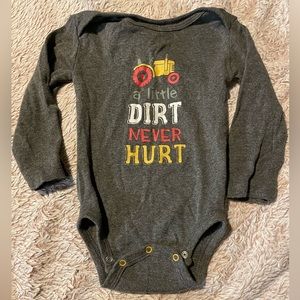 A Little Dirt Never Hurt Baby Onesie